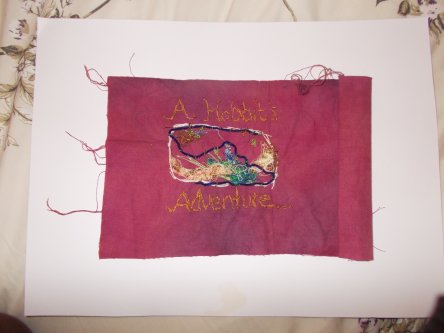 'A Hobbit's Adventure' Embroidery Piece