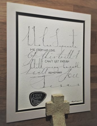 Hand Designed Song Lyric Plaque