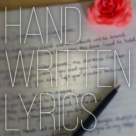 Handwritten Lyrics of Brand New EP 'True Love' 