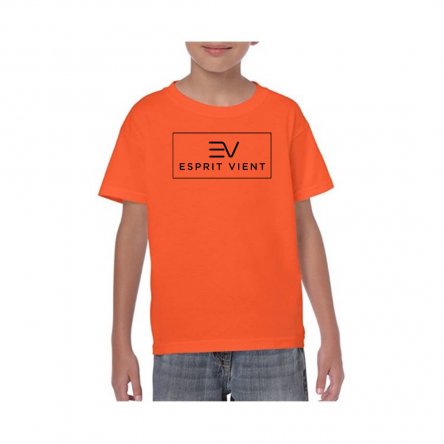 Toddlers' 'ESPRIT VIENT' ('Spirit Come' in French) Limited Edition T-shirt ORANGE