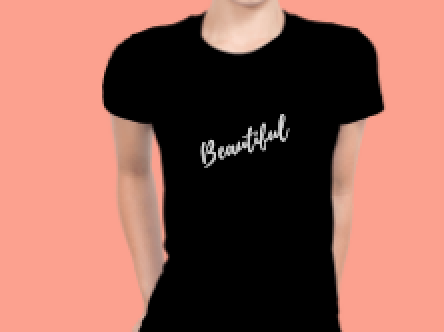 Beautiful - T-Shirt  Black