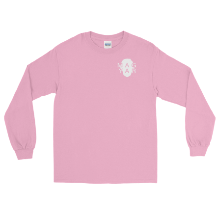 MAGYAR Logo Unisex Light Pink Long Sleeve Shirt