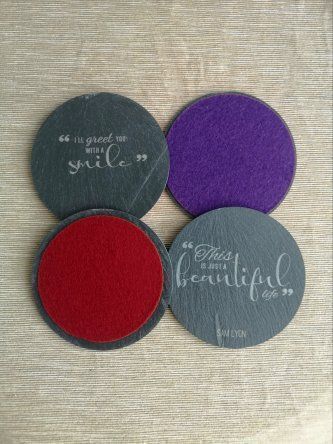 Slate Lyric Coasters