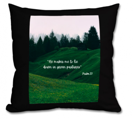 Rest Premium Cushion (Psalm 23)