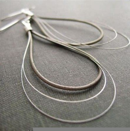 Mandolin String Earrings