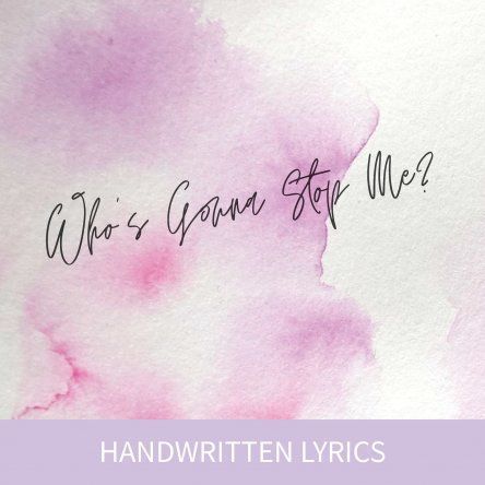 Handwritten Watercolour Lyrics-Sheet
