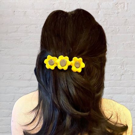 Sunflower barrette