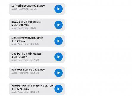 3 Unreleased  Songs