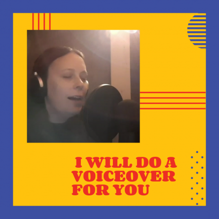 I will do a voiceover for you