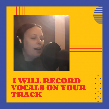 I will record vocals on your track