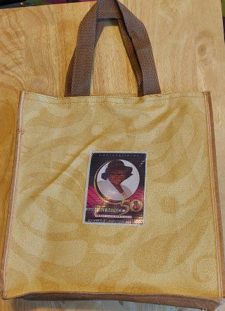 DUPE AKINWANDE FAUX LEATHER TOTE BAG
