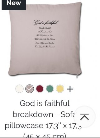 GOD IS FAITHFUL SOFA PILLOWCASE