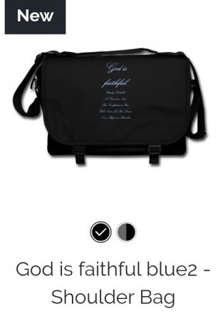 GOD IS FAITHFUL SHOULDER BAG