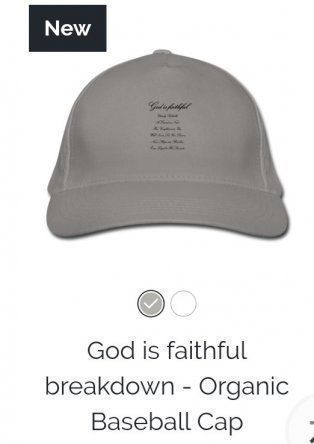 GOD IS FAITHFUL BASEBALL CAP