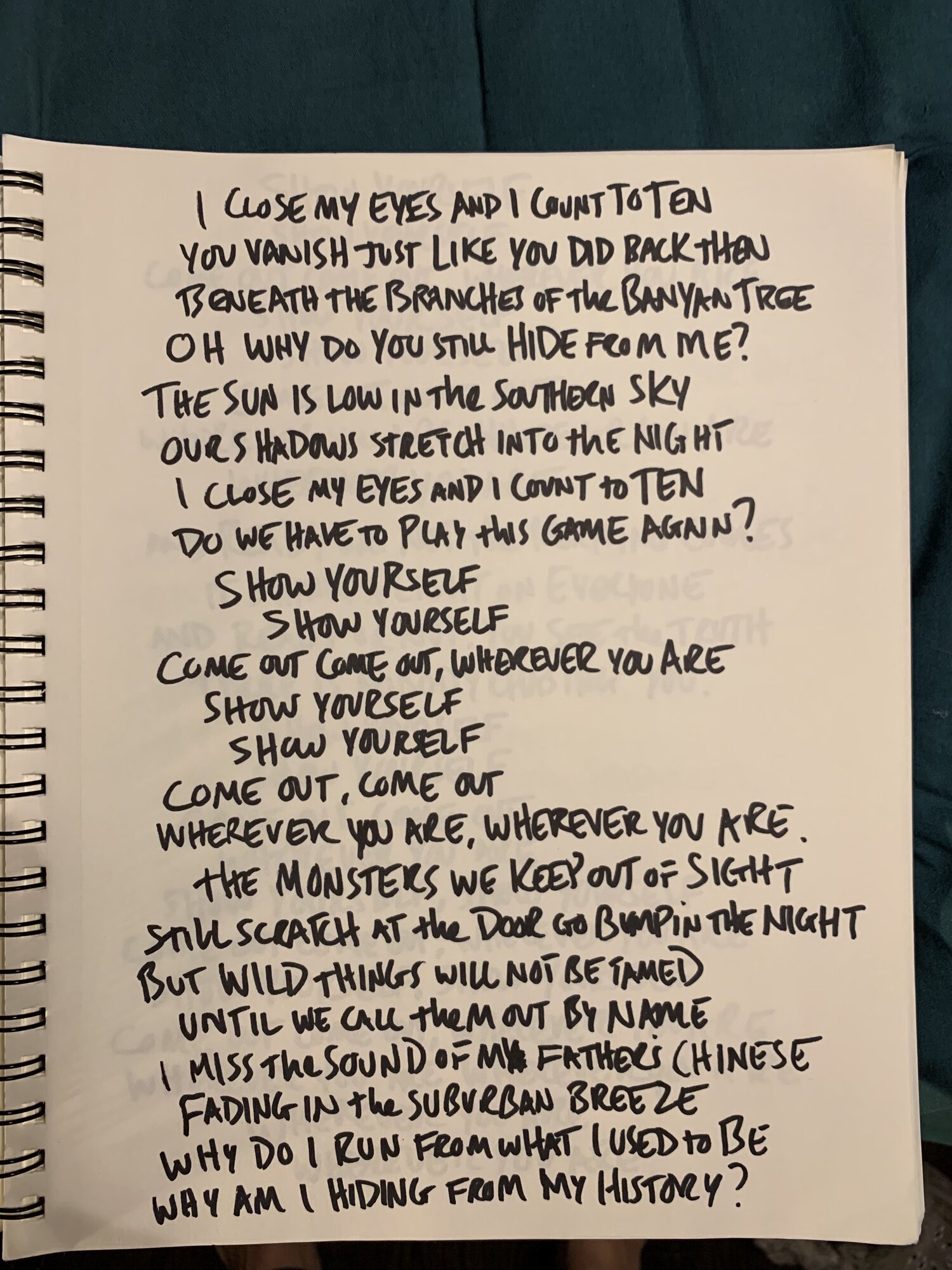 Handwritten Lyrics