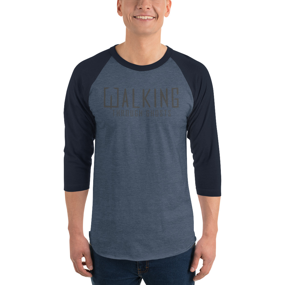 Walking Through Ghosts Faded Baseball T