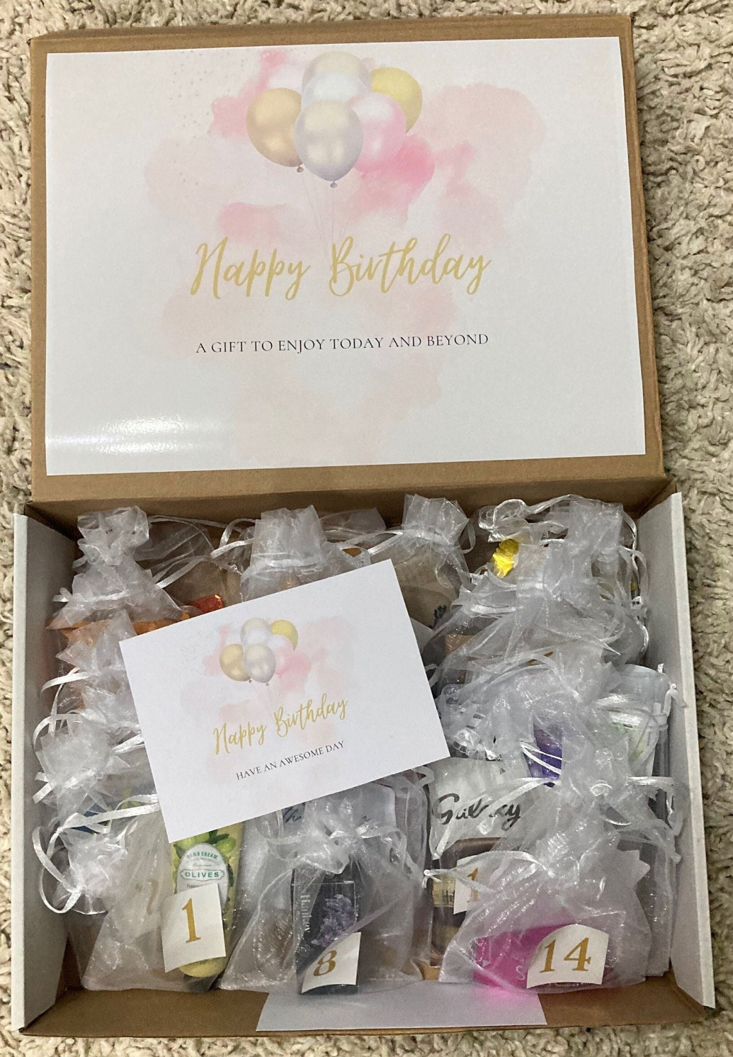 Christian Self-Care Gift Box with Devotional (happy birthday)