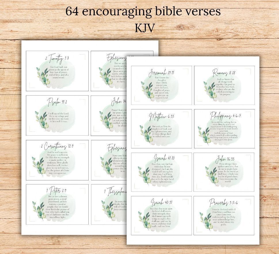Printable Bible Verse Cards 