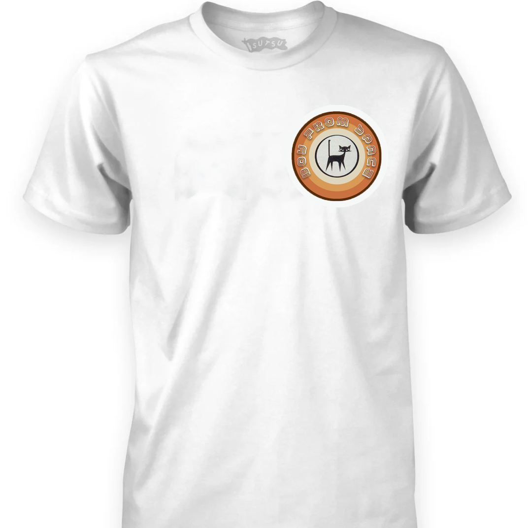 Boy/Girl From Space T-Shirt White (Small Logo)