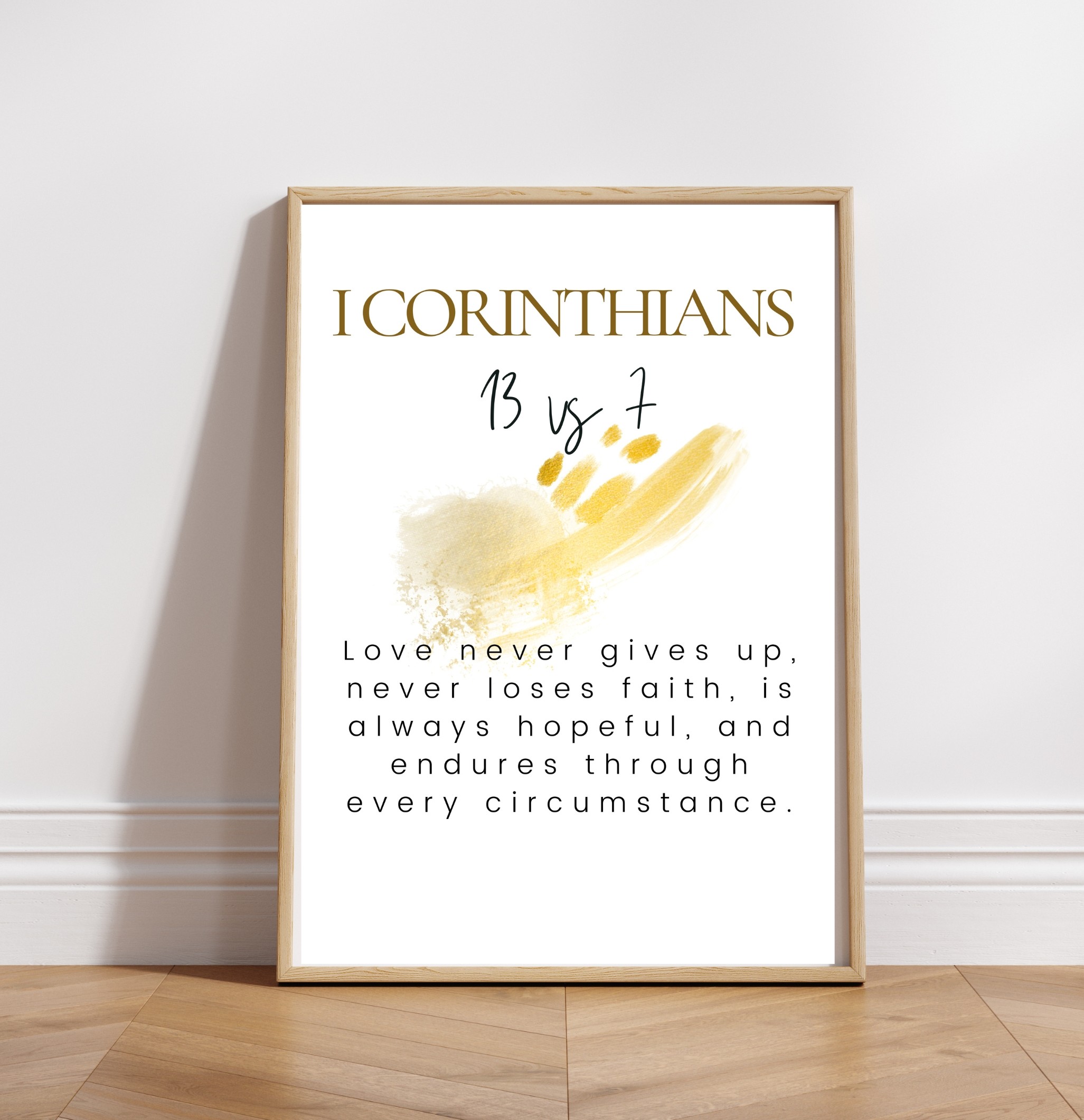 Framed Custom Bible Verse Word Art (A5)