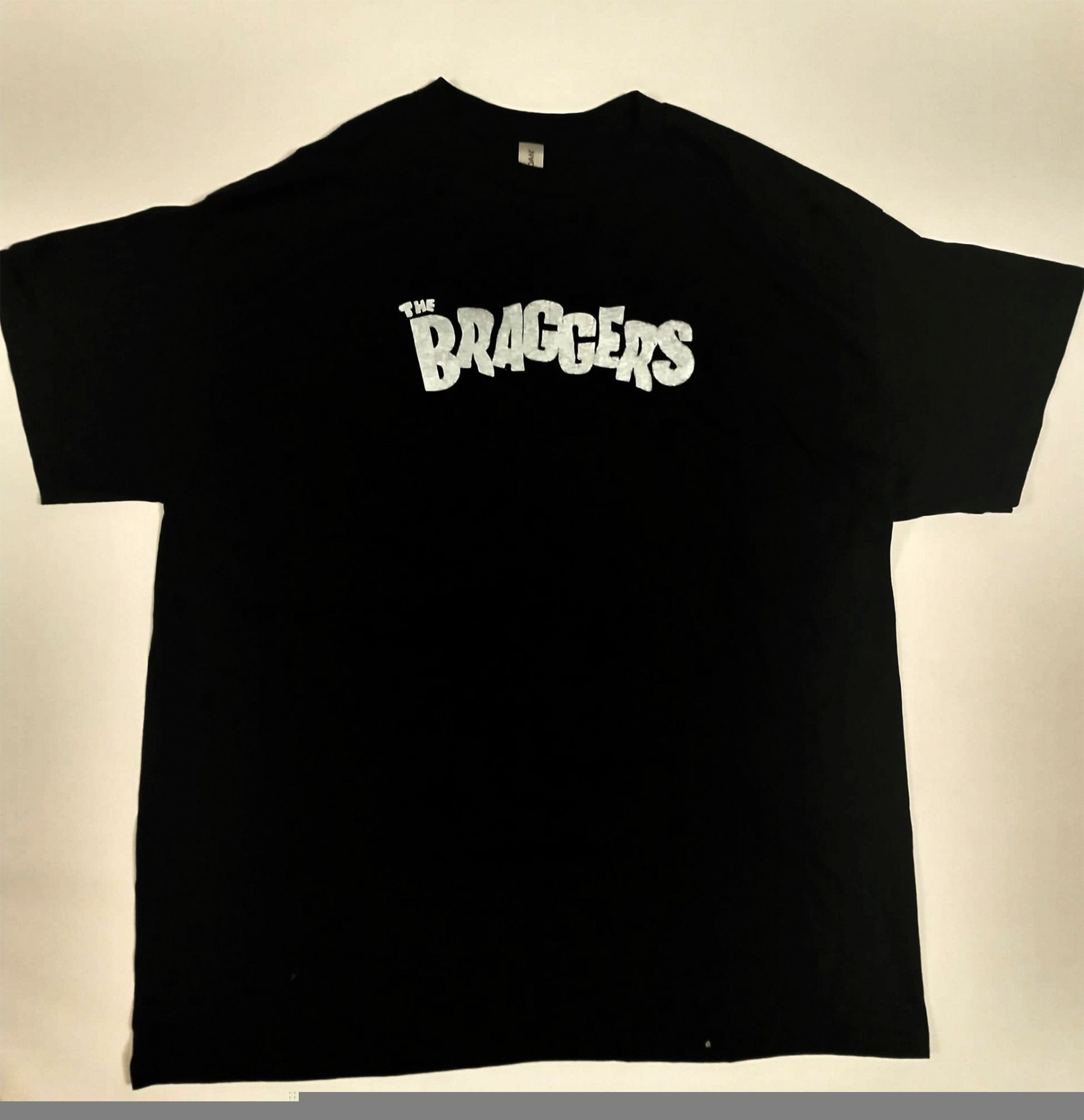  Braggers Black Tee, w/white the Braggers logo
