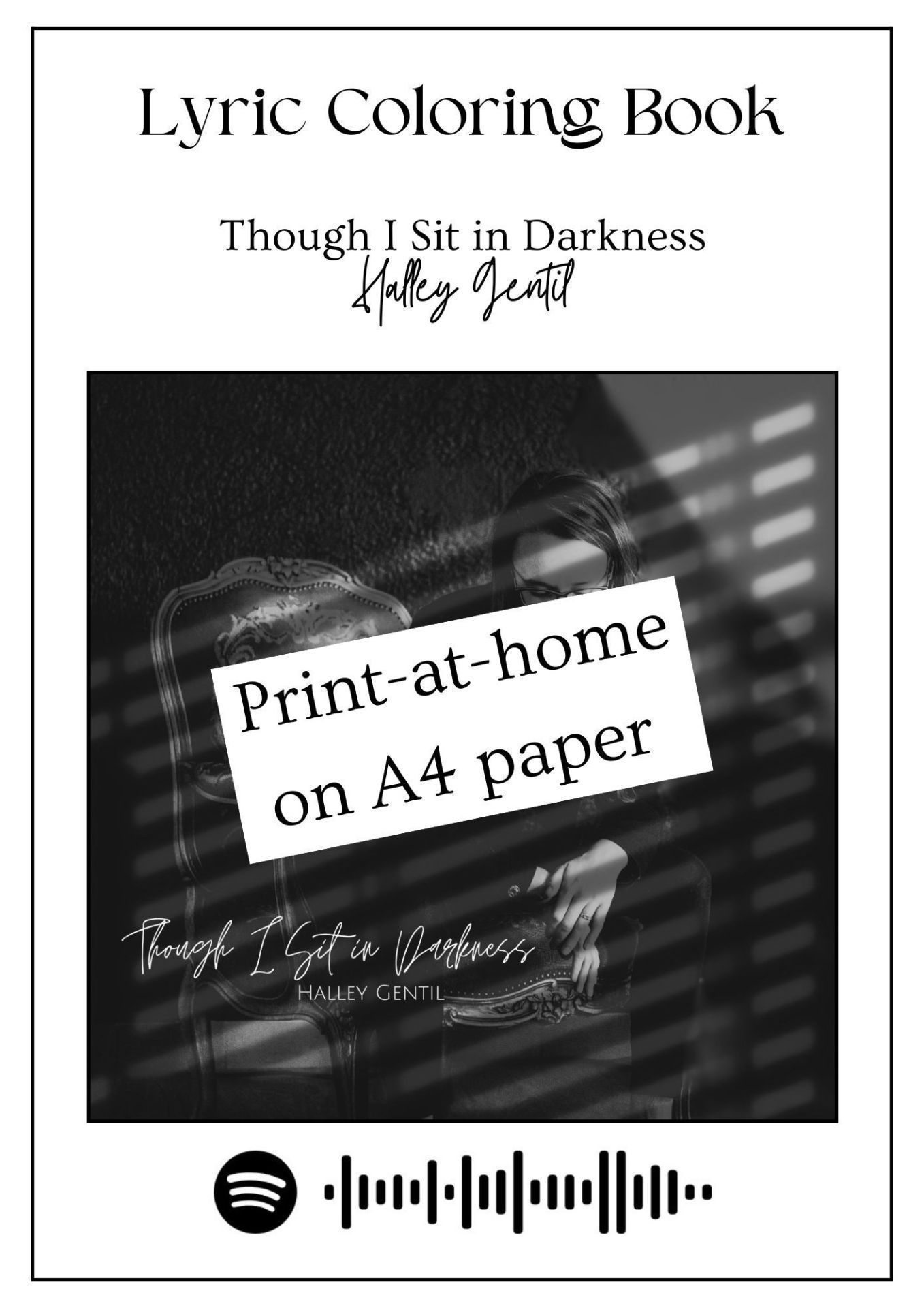 Lyric Coloring Book (Print-at-home, A4)