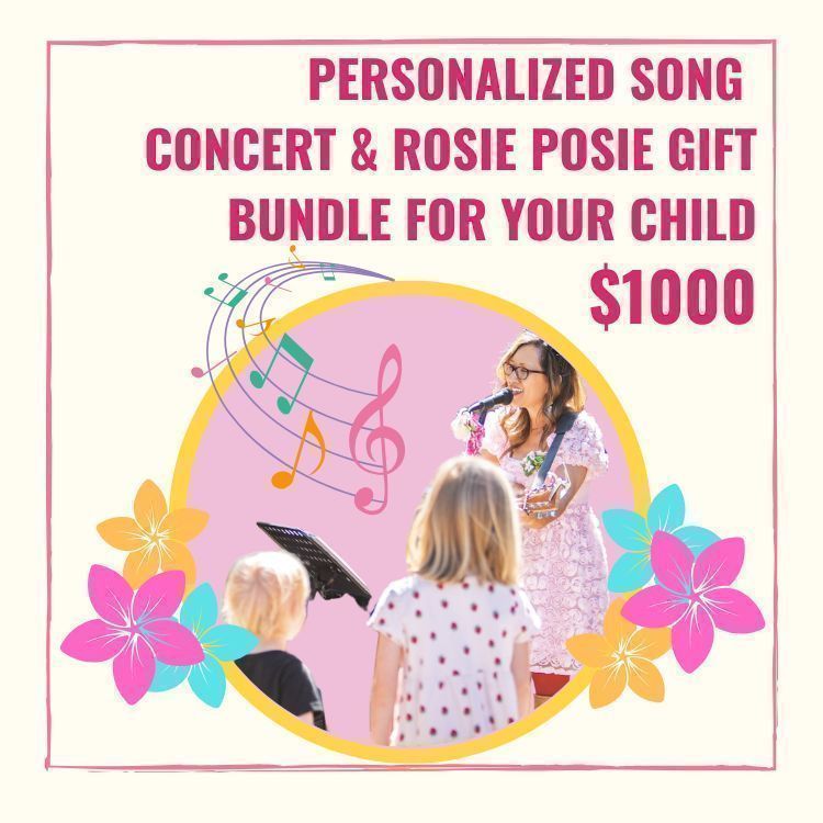 Personalized Song, Concert & Rosie Posie Gift Bundle for Your Child!