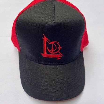 L&TD 'Sigil' Logo Snapback Trucker Cap Red on Black/Red