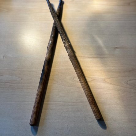 One-off pair of Hedge's signed 'Fire' Drumsticks