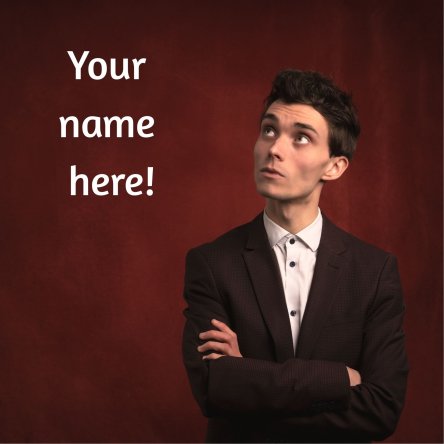 Your name in the album credits (CD) - Limited time offer!