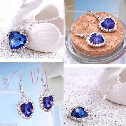 Ladies Titanic Necklace and Earing Set